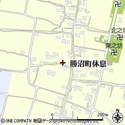 山梨県甲州市勝沼町休息1022周辺の地図