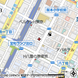 東京都中央区日本橋兜町21周辺の地図