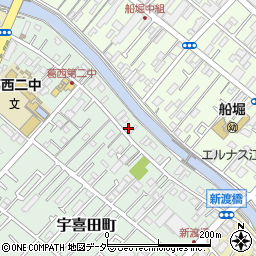 東京都江戸川区宇喜田町1500周辺の地図