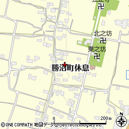 山梨県甲州市勝沼町休息1484周辺の地図