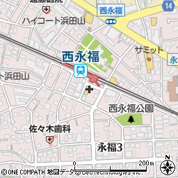 や台ずし 西永福駅前町周辺の地図