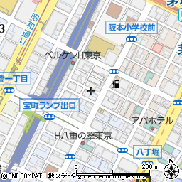 日本橋兜町パーキングメーター２周辺の地図