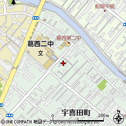 東京都江戸川区宇喜田町1481周辺の地図