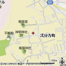 東京都八王子市弐分方町127周辺の地図