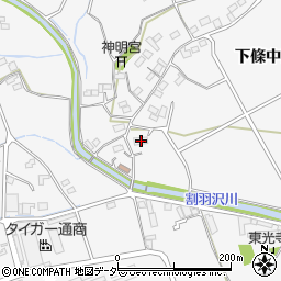 山梨県韮崎市大草町下條中割279周辺の地図