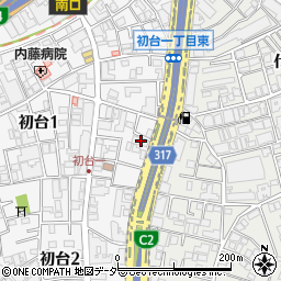 東京都渋谷区初台1丁目2周辺の地図