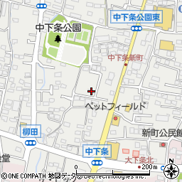 山梨県甲斐市中下条977周辺の地図