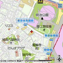 東京都渋谷区千駄ケ谷1丁目周辺の地図