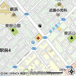 西友新浜店周辺の地図