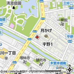 江東区　平野児童館・学童クラブ周辺の地図