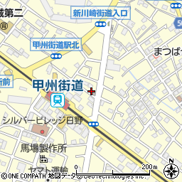 日野北郵便局周辺の地図