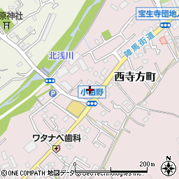 東京都八王子市西寺方町658周辺の地図