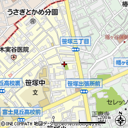 笹塚児童遊園トイレ周辺の地図