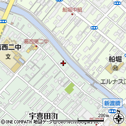 東京都江戸川区宇喜田町1497周辺の地図
