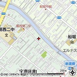 東京都江戸川区宇喜田町1496周辺の地図