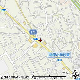 独楽寿司　楢原店周辺の地図