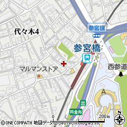 ヒマラヤBBQミート＆グリル参宮橋店周辺の地図