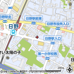 カーブス　日野駅前通周辺の地図