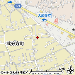 東京都八王子市弐分方町62周辺の地図