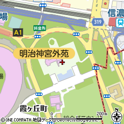 東京都新宿区霞ヶ丘町1周辺の地図