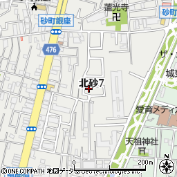 東京都江東区北砂7丁目周辺の地図