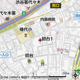 東京都渋谷区初台1丁目18周辺の地図