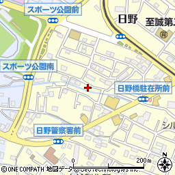 東京都日野市日野1434周辺の地図
