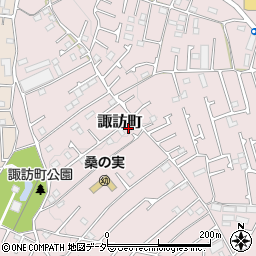 東京都八王子市諏訪町周辺の地図