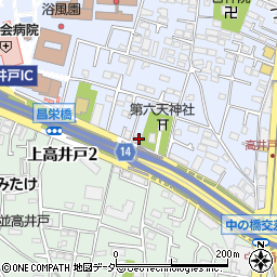 東京都杉並区高井戸西1丁目7-6周辺の地図