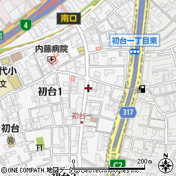 東京都渋谷区初台1丁目周辺の地図