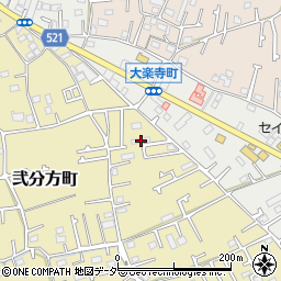 東京都八王子市弐分方町59周辺の地図