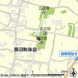 山梨県甲州市勝沼町休息1665周辺の地図