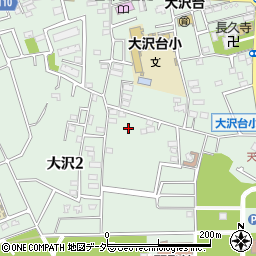 東京都三鷹市大沢2丁目周辺の地図