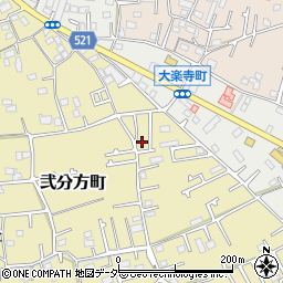 東京都八王子市弐分方町57周辺の地図