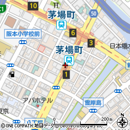 東京都中央区日本橋茅場町2丁目周辺の地図