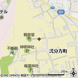 東京都八王子市弐分方町114周辺の地図