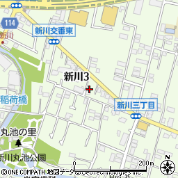 東京都三鷹市新川3丁目5-11周辺の地図