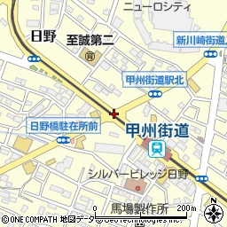 甲州街道駅入口周辺の地図