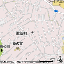 東京都八王子市諏訪町422周辺の地図