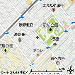 ナビパーク湊新田第６駐車場周辺の地図