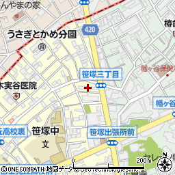 都営笹塚三丁目アパート２号棟周辺の地図