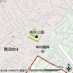 梅林公園周辺の地図