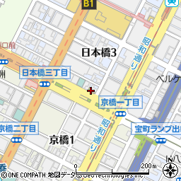 ローソン日本橋３丁目店周辺の地図