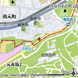 東京都新宿区南元町13周辺の地図