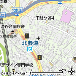 能楽座周辺の地図