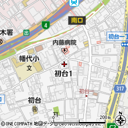 東京都渋谷区初台1丁目14周辺の地図