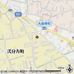 東京都八王子市弐分方町55周辺の地図