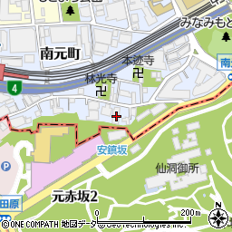東京都新宿区南元町13-3周辺の地図