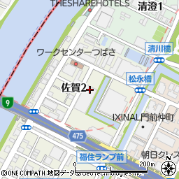 東京都江東区佐賀2丁目周辺の地図