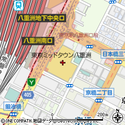 炭焼うな富士　東京ミッドタウン八重洲店周辺の地図